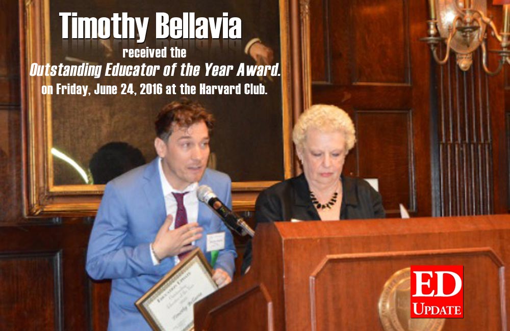 Outstanding Educator of the Year Award from the Harvard Club